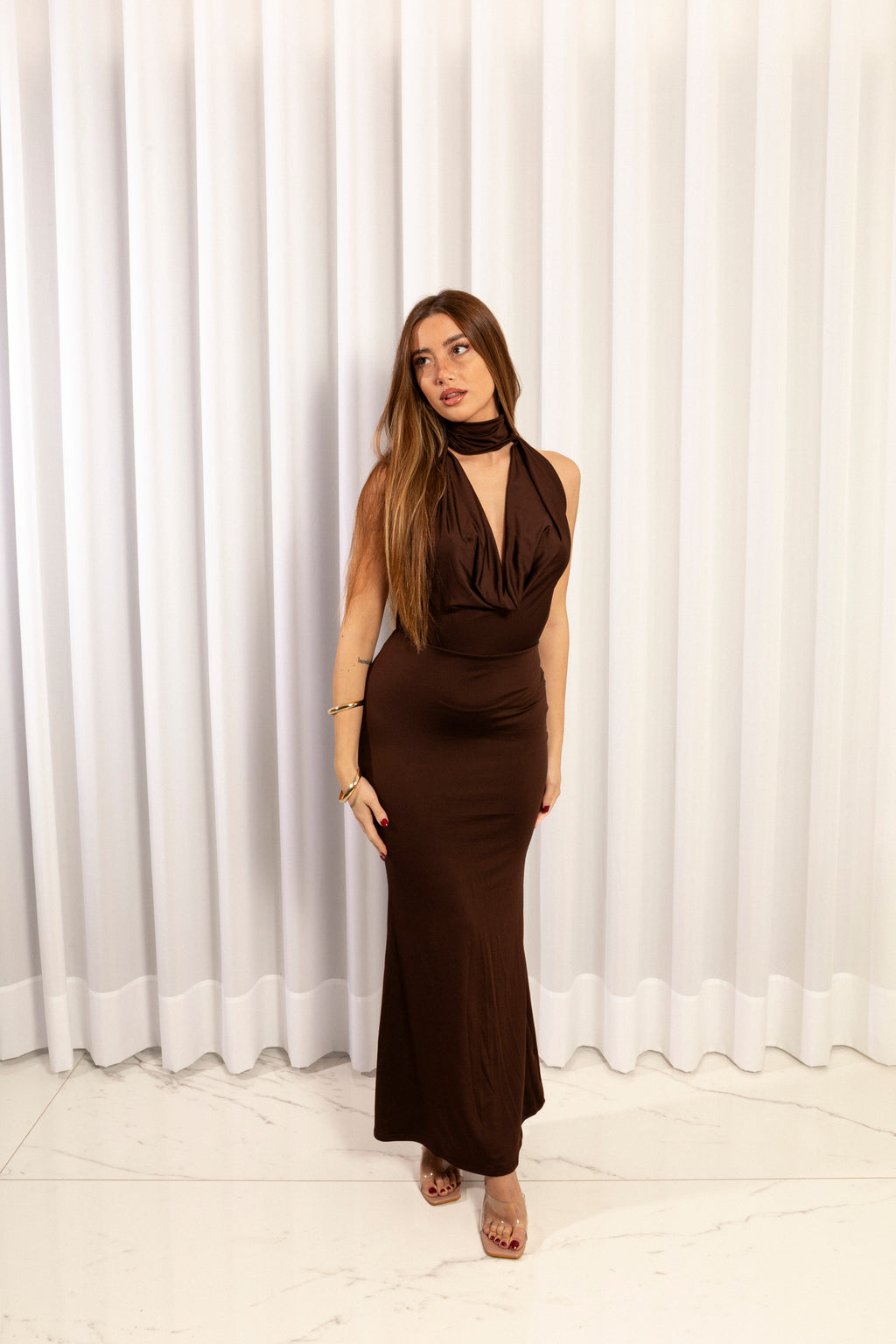 Abito Soleya | Marrone