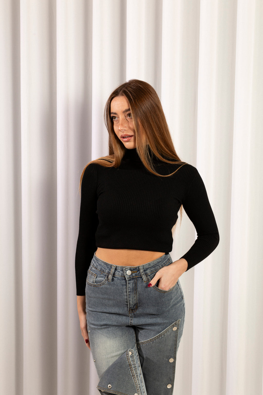 Maglioncino Iris | Nero