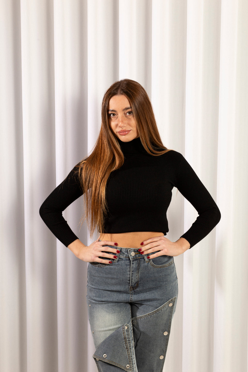 Maglioncino Iris | Nero